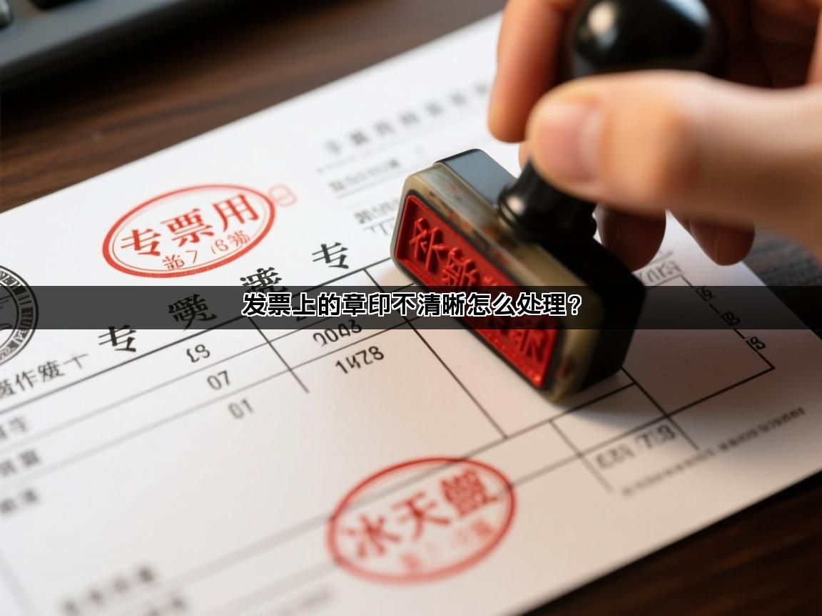 发票上的章印不清晰怎么处理？(图1)