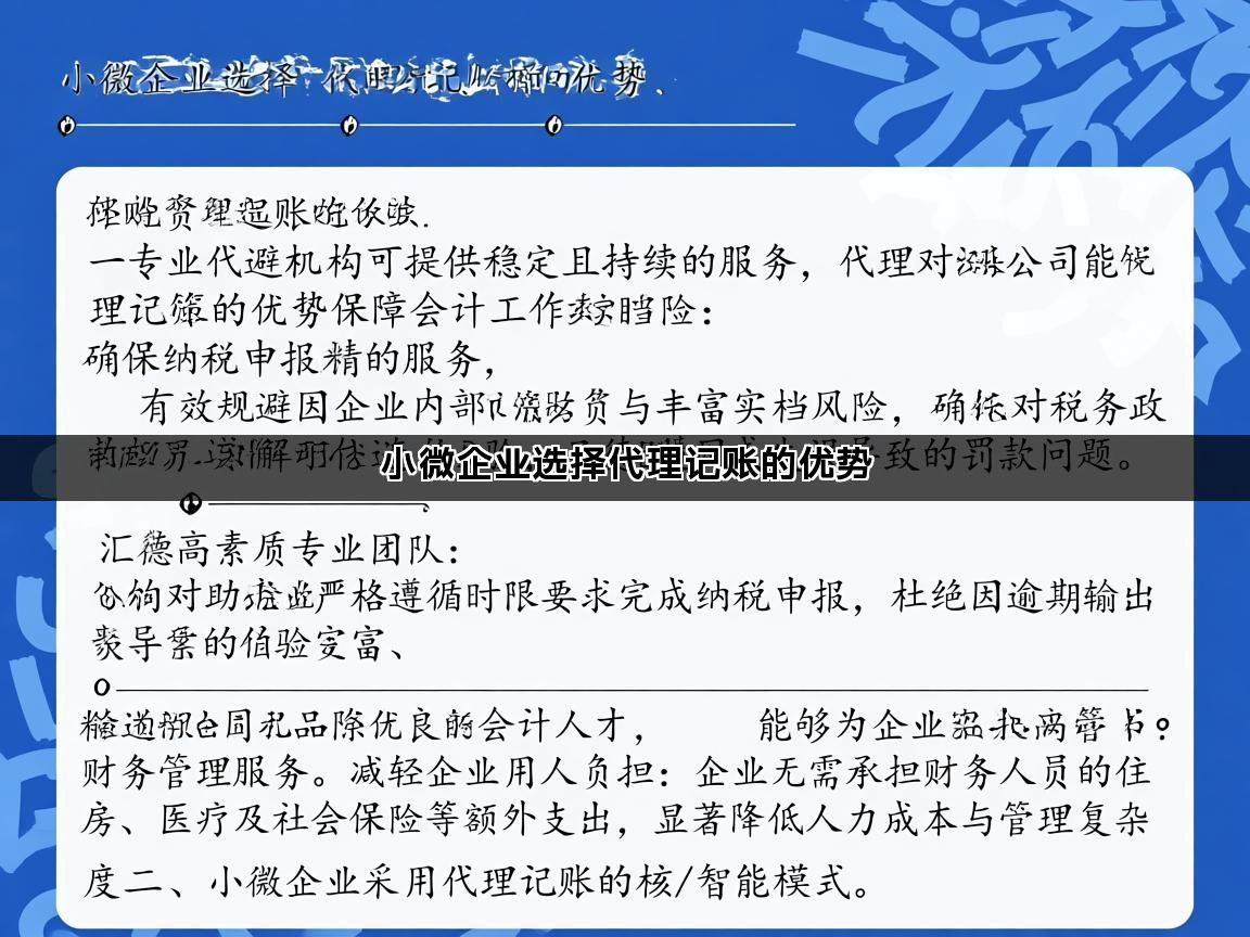 小微企业选择代理记账的优势(图1)